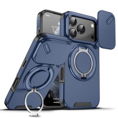 Phone Case Compatible with iPhone 17 Pro, Rotate Ring, Camera Protection