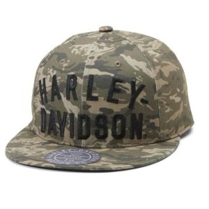 Harley-Davidson Men's Staple Novelty Cap Camo Green