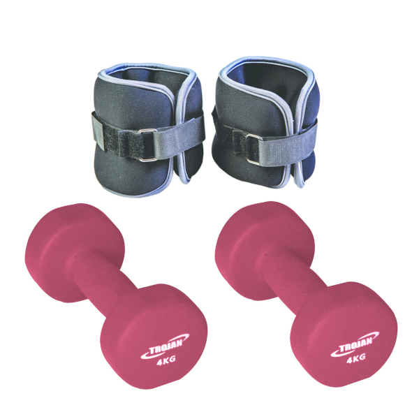 Soft Touch Dumbbells + Ankle/Wrist Weights Combo