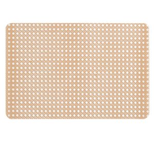 George &amp; Mason - Natural Rattan Weave Printed Placemats - Pack of 4