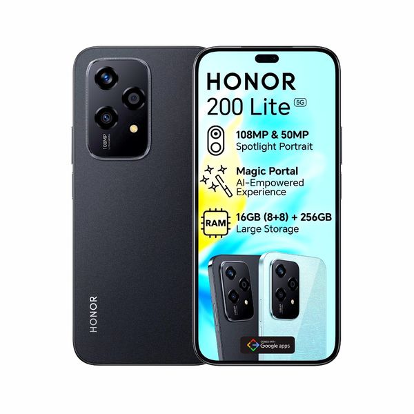 Honor 200 Lite 5G 256GB 8GB AI - Dual Sim - Certified Preowned (Like New)