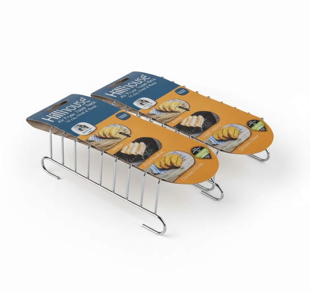 Hillhouse Stainless Steel Air Fryer Toast Rack for Bread - 2 Pack