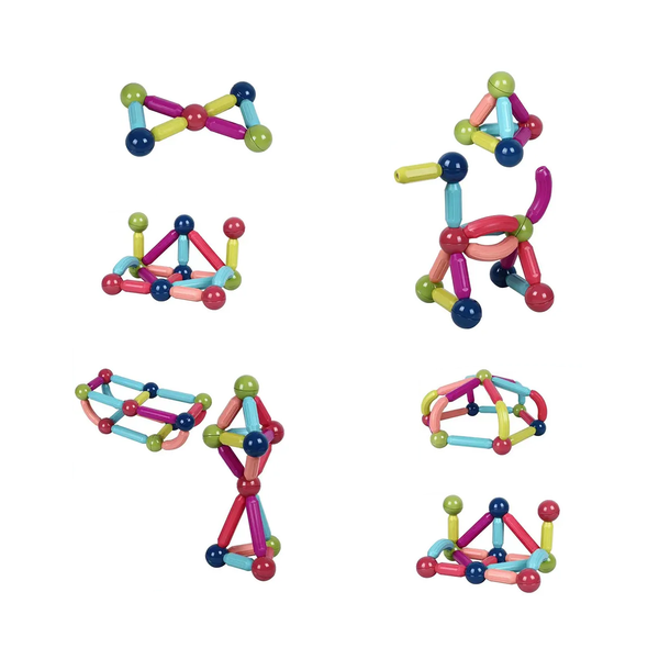 HEMCO 36Pcs Magnetic Sticks and Balls for Kids 3 Year+ B4708