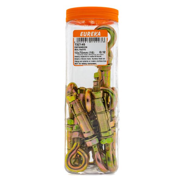 EUREKA Expansion Bolt &amp; Eye 10 x 70mm(16) Q:12 T3Z145