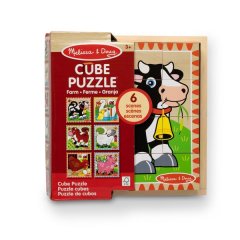Melissa &amp; Doug Farm Animals Puzzles in a Box - 12 Piece