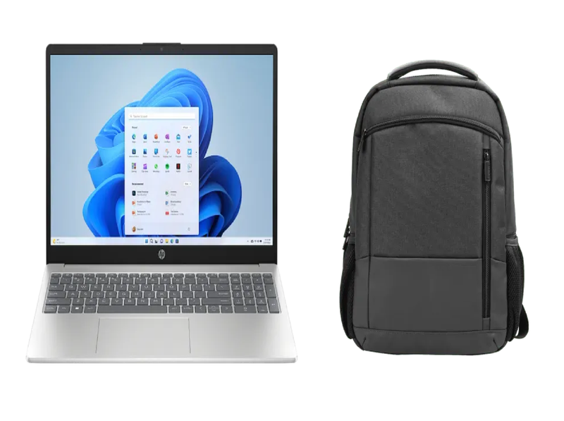 HP Notebook 15 Ryzen 5 8GB RAM/2TB SSD Student Laptop + Sleek Bag Men