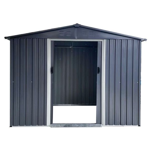 Savvy Sheds Outdoor Metal Garden Storage Shed with Double Doors
