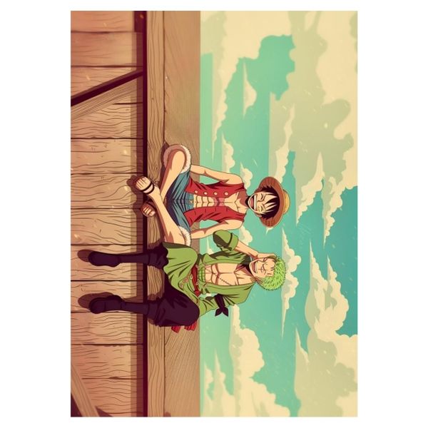 Luffy And Zoro Chilling - A1 Poster