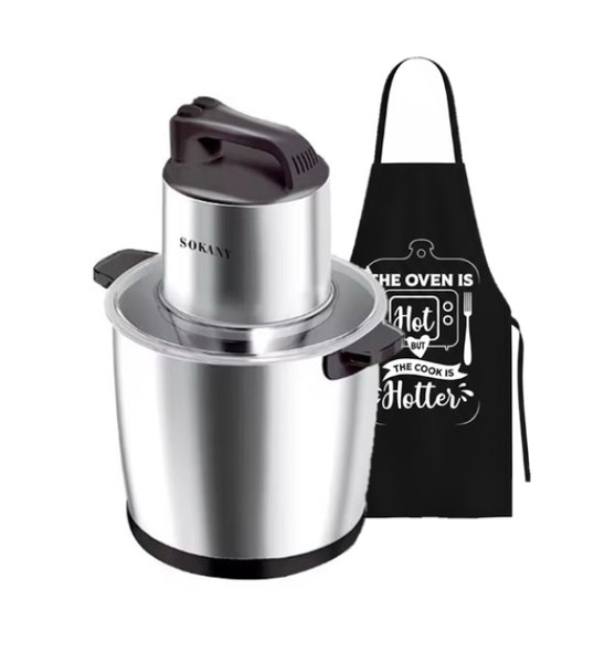 10-Litre Electric Food Processor Stainless Steel Chopper Grinder Machine