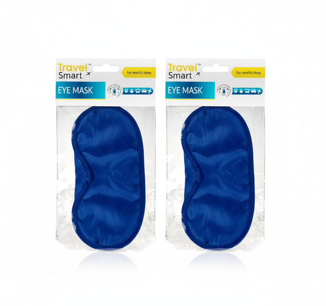 Travel Smart Lightweight Eye Mask for Comfortable Sleep on the Go - 2 Pack