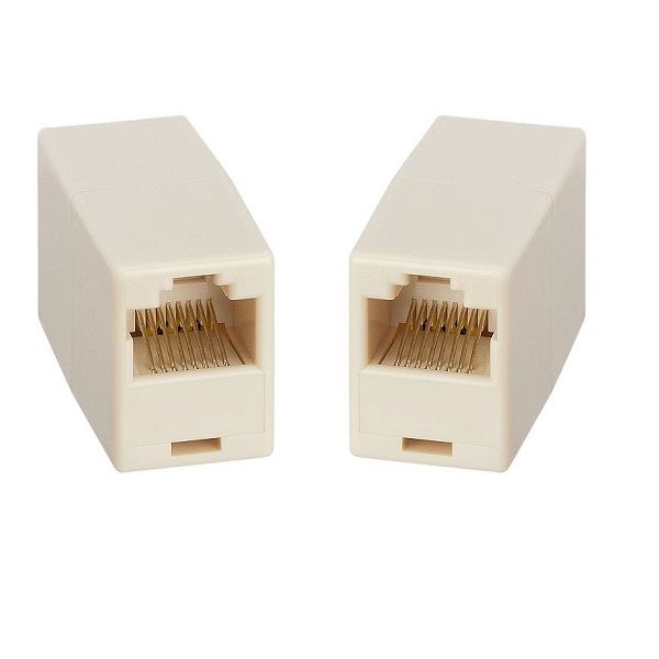 RJ45 Barrel Connector Female to Female - 2 Pack