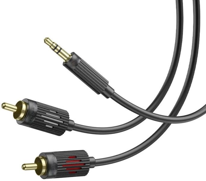 3.5 mm To 2×RCA Audio Cable Lossless Stereo Sound For Speakers &amp; Amplifiers