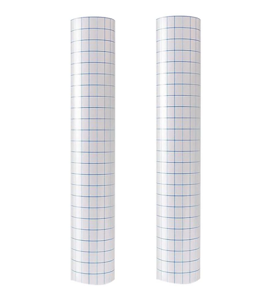 Twin Pack of Clear Vinyl Application Tape - Transfer Tape + Alignment Grid