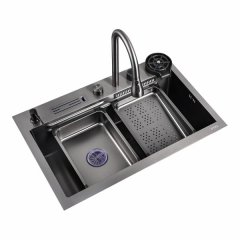 Rainfall Kitchen Mixer/Sink Combo Dark Grey 5594-YC