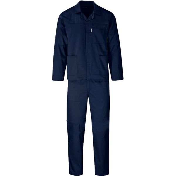2 Piece Plain Navy Work Suit