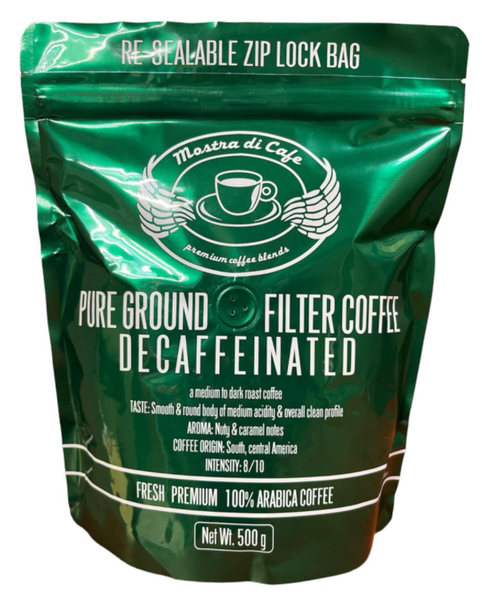 Decaffeinated Ground Coffee- 500g - Mostra Di Cafe