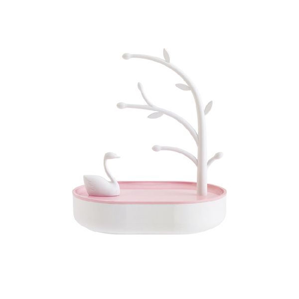 Creative Jewelry Storage Box Necklace Bracelet Display Stand-White