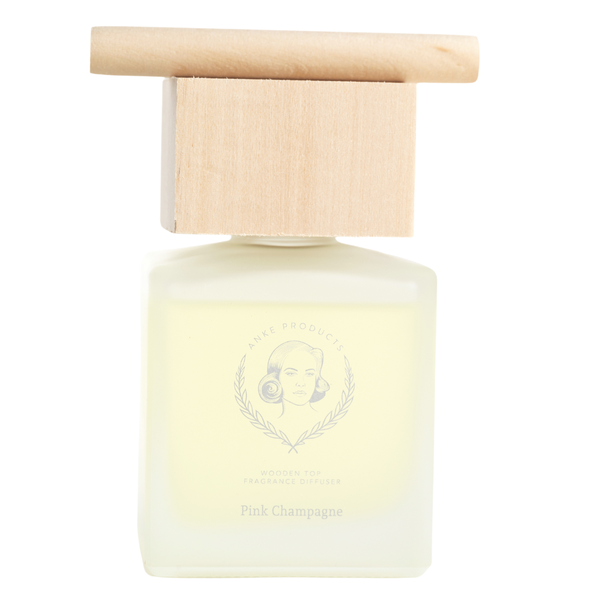Anke Products - Pink Champagne Wooden Top Fragrance Diffuser Retail Box
