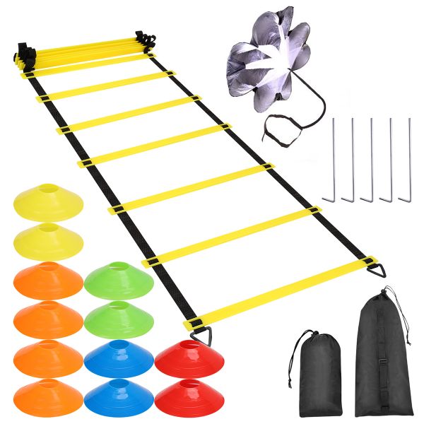 Football Speed Agility Training Kit with Adjustable Resistance Parachute