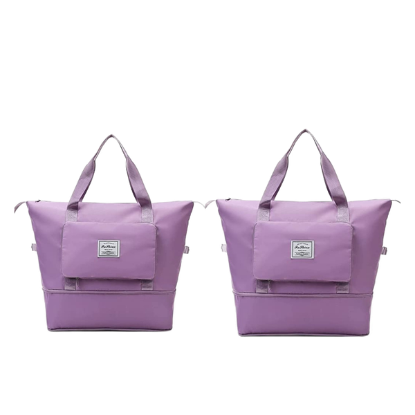2 Piece Large Capacity Oxford Travel Gym Duffel Bag