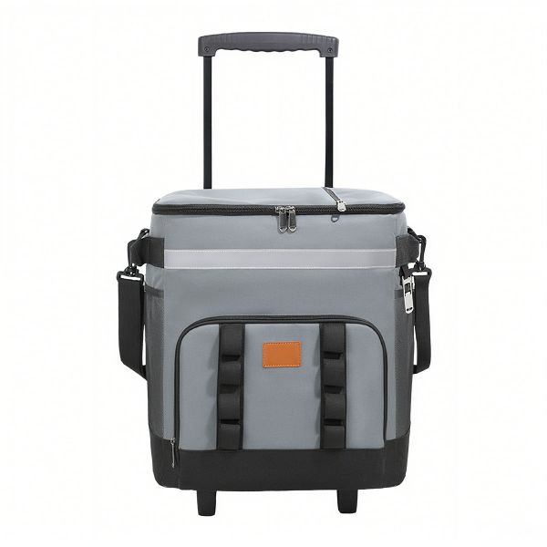 Insulated Backpack Cooler - 60 Cans with Tie Rod and Wheeled Cooler Backpack
