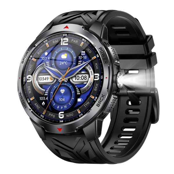1.7"Smart Watches For Men, 3ATM with Flashlight and Heart Rate Monitor
