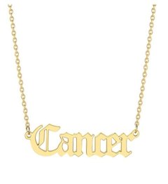 Cancer Horoscope Birth Star Sign Zodiac Astrology Necklace Birthday Gift