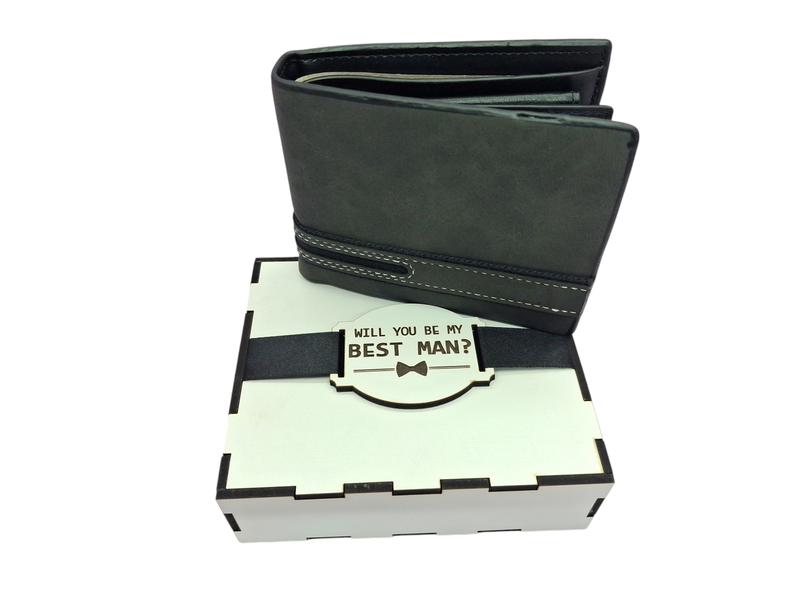 Best Man Gift Box With Wallet