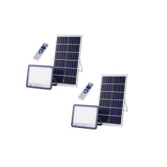 2 Set 800W Solar Powered LED FloodLight With Panel And Remote JT-BS-800W-TF