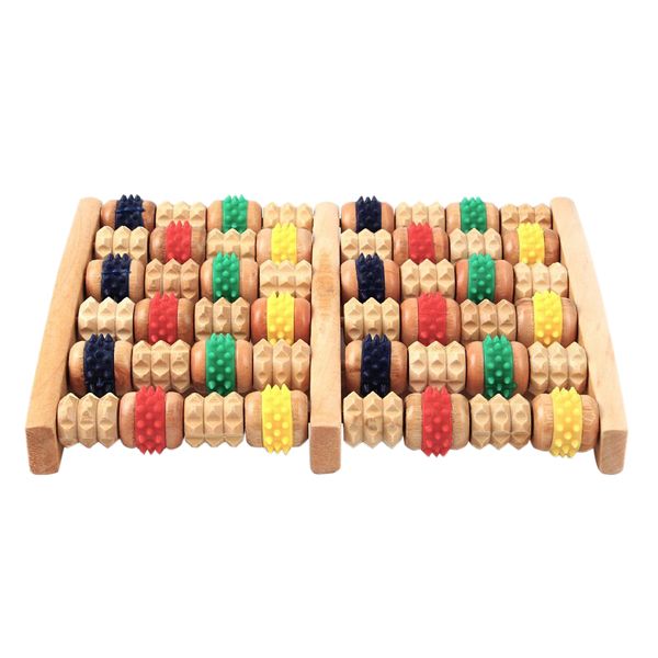 Wooden Foot Massager Reflexology for Stress Fitness