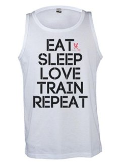 SweetFit Men's Eat Sleep Train Vest