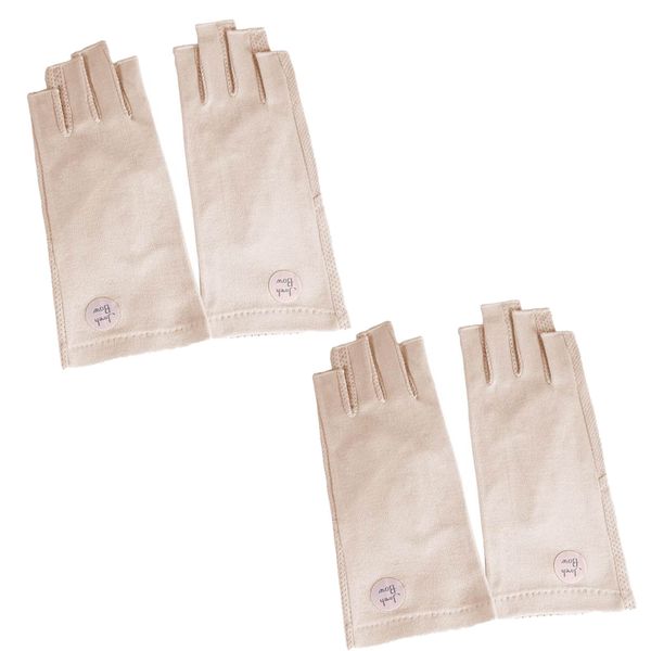 2 Pairs Summer Half Finger Cycling Gloves,Breathable,Sun Protective Gloves