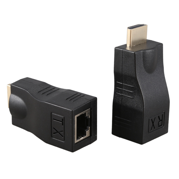 4K 3D 1.4 30M to RJ45 Over Cat 5e/6 Network LAN Ethernet Adapter