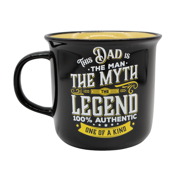 Legends Mug - Dad - The Man, the Myth... - Yellow