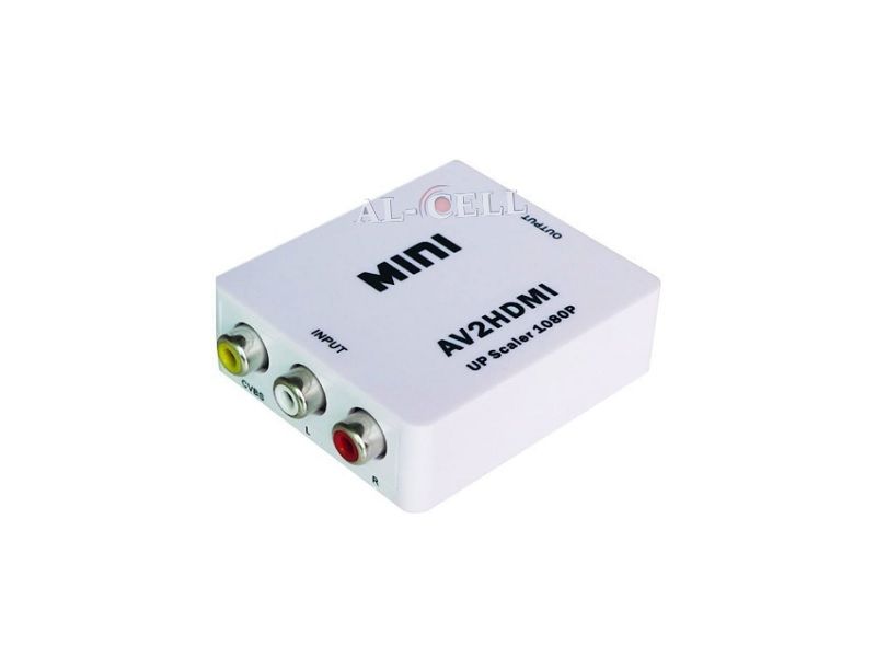 1080P Mini AV to HDMI Converter Adapter