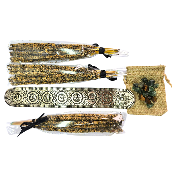 AROMAFUME Luxury Incense Mystery Gift Set | With 7 Chakra Holder &amp; Stones