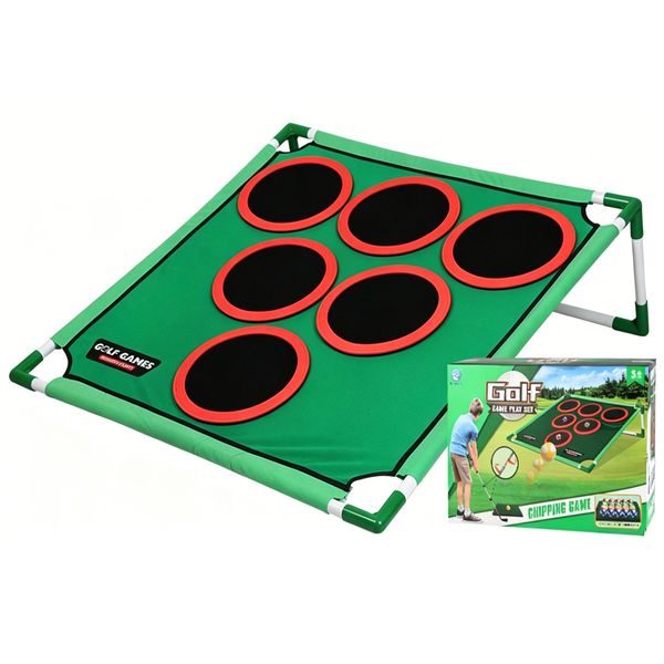 Golf Chipping Game Set for Indoor Outdoor Compact Target Mat Game Set