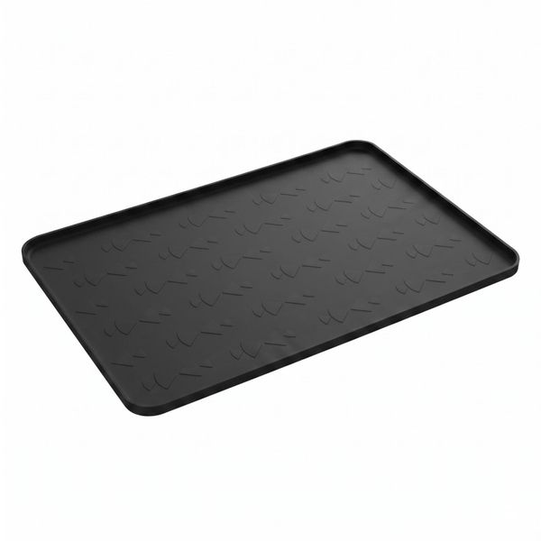 Silicone Oil Drip Pan with Raised Edge for Garage Floors