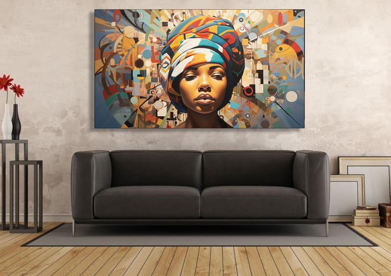 Canvas Wall Art - Kaleidoscope of Kasi Bold Woman - IM1046