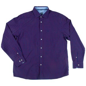 Z3 - Men's Mallet Checkered Cotton Long Sleeve Casual Shirt