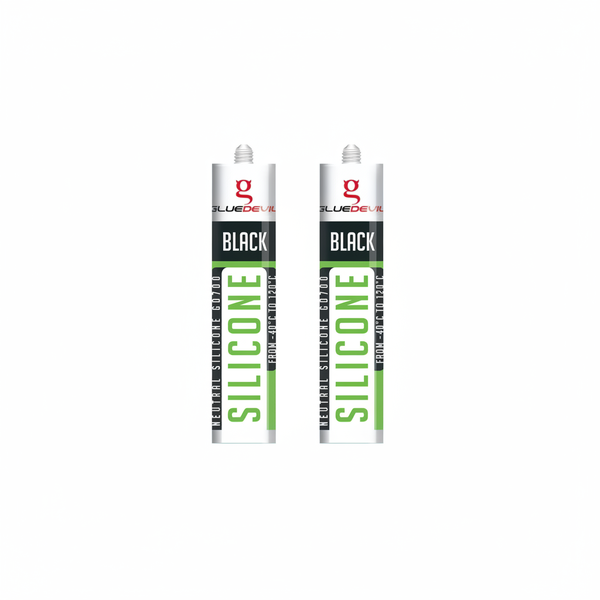 Gluedevil 280ml Black Neutral-Cure Silicone Sealant for - 2 Pack