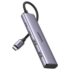UGreen 15395 USBC 2XUSB-A+2XUSB-C 4Port Hub-GY