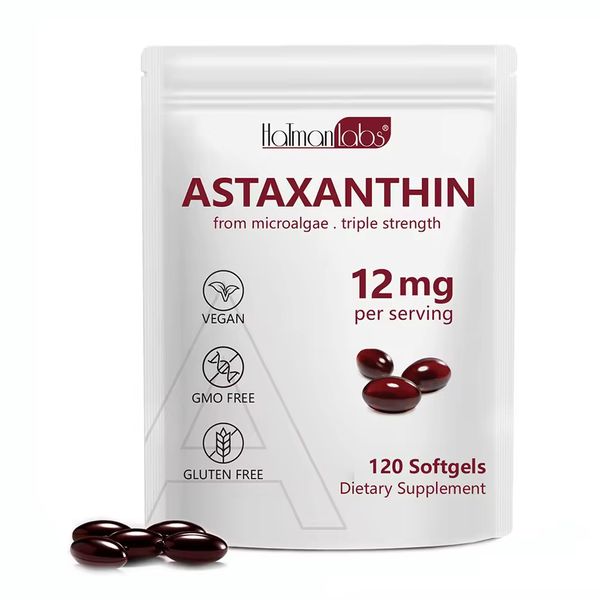 Hatmanlabs Astraxanthin Triple Strength 12mg Softgels