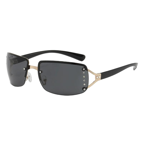 Trendy Girl Sweet Cool Retro Frameless Square Internet Celebrity Sunglasses