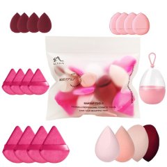 Makeup Sponge Set Beauty Sponge 21Pcs Durable Cosmetic Sponge Contourng-Red