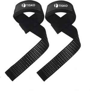 TISKO 24-Inch Cotton Weightlifting Wrist Straps for Superior Grip