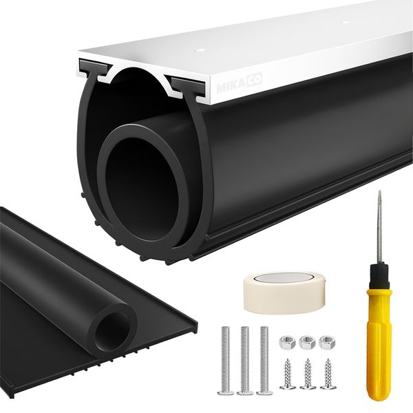 MIkaco 3M Universal Garage Door Threshold Seal Strip Kit