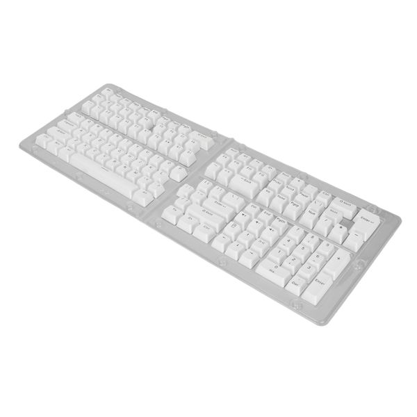 PBT White/Blue Keycaps
