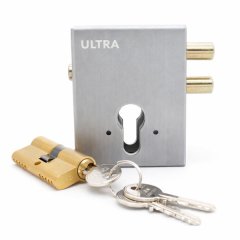 ULTRA E Lock Weldable Euro Cylinder Security Gate &amp; Door Lock - 120x85mm SA