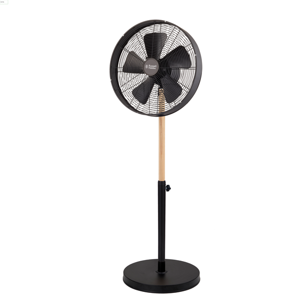 Russell Hobbs 40cm Wood &amp; Metal Pedestal Fan